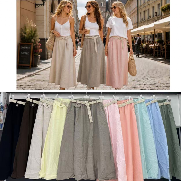 Spódnice damskie (Włoskie produkt) Roz Standard, Mix Kolor Paczka 5 szt